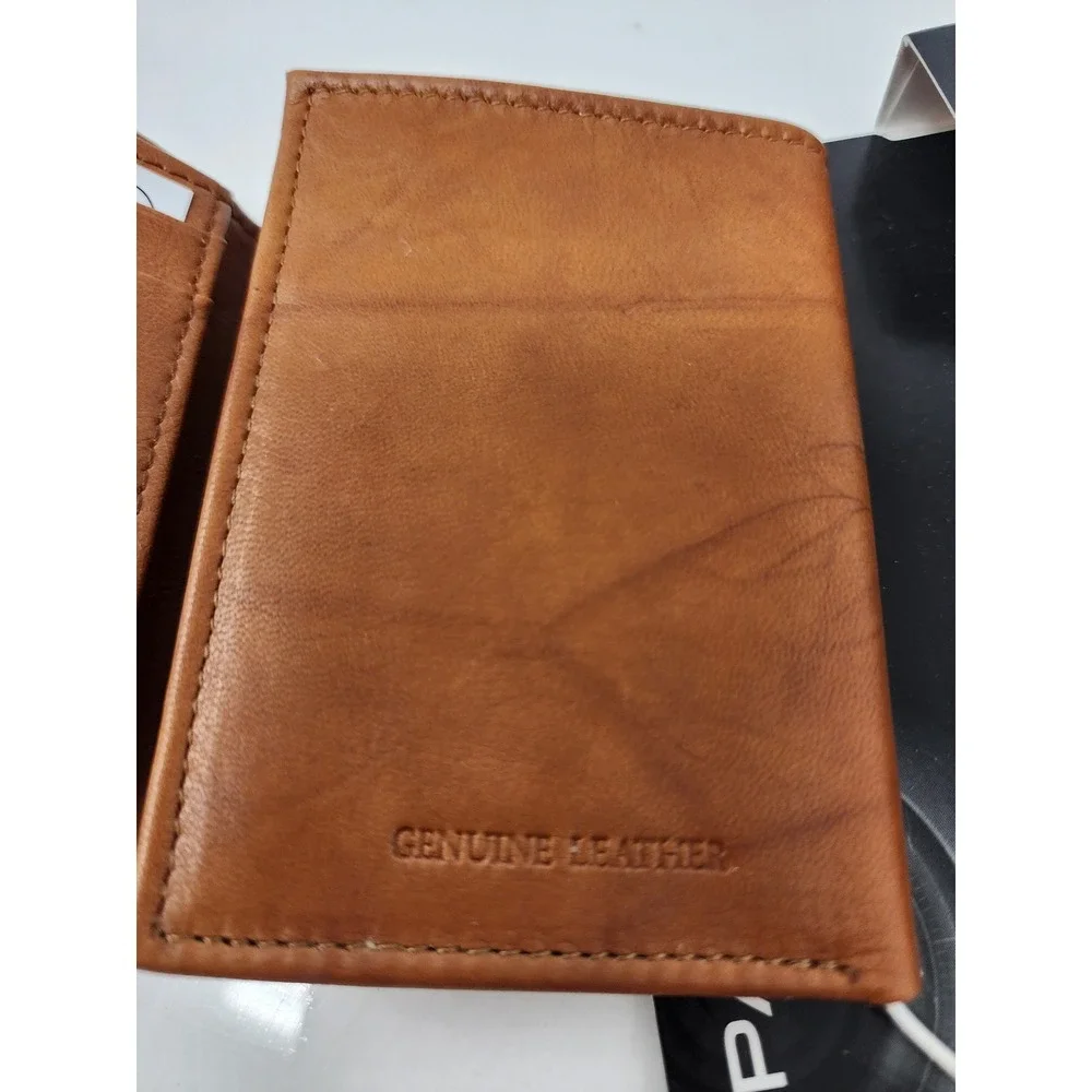 Sparo Mens New Jersey Devils Trifold Wallet Brown Leather Casual Size OS